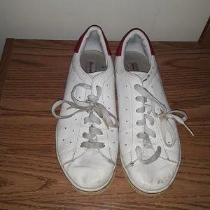 Polo Sport womens White/Red lace up sneakers size 6.5